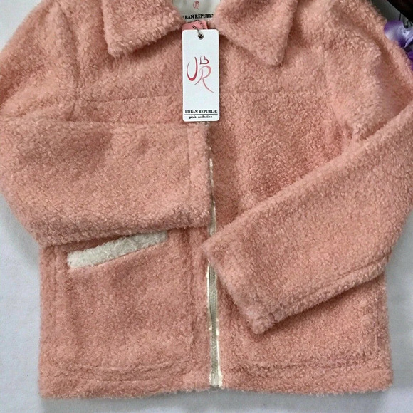 Urban Republic NWT Faux Fur Jacket Girls Various - Picture 3 of 10